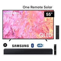 Televisor Samsung LED Smart TV 55 QLED 4K QN55Q60CAGXPE+Soundbar